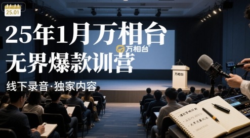 25年1月万相台无界爆款特训营线下录音-知芽创业社