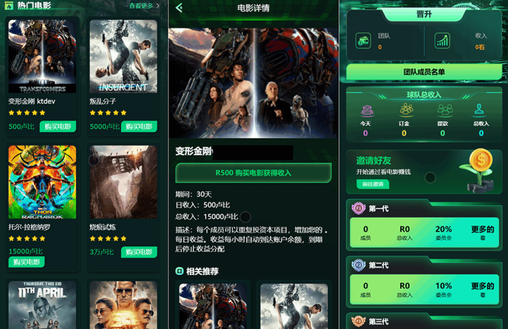 Flickiri Fun海外电影投资理财源码 电影投资正规平台 影视理财类源码-小艾项目网