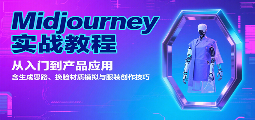 Midjourney实战教程：从入门到产品应用，含生成思路、换脸材质模拟与服装创作技巧-知芽创业社