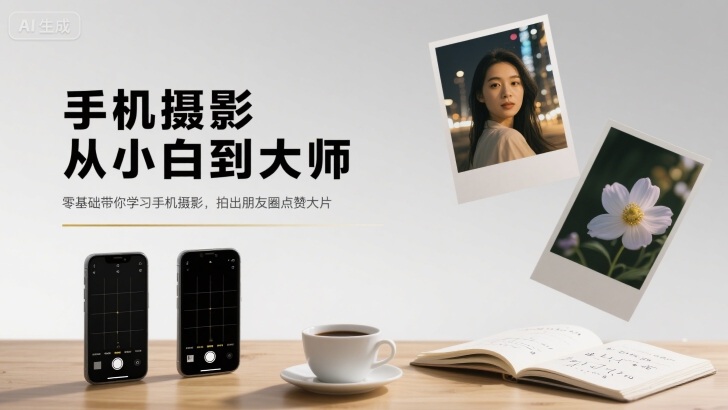 手机摄影从小白到大师，零基础带你学习手机摄影，拍出朋友圈点赞大片-知芽创业社