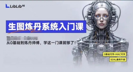 LibLibAI哩布哩布生图炼丹系统入门课，从生图到炼丹，只学这一门就够了-知芽创业社