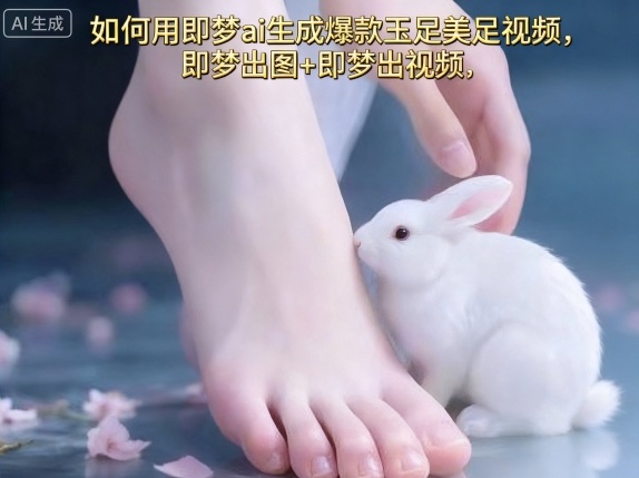 如何用即梦ai生成爆款玉足美足视频，即梦出图+即梦出视频，快速涨粉-知芽创业社