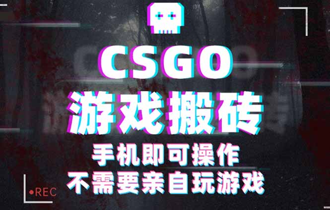 CSGO游戏挂机捡漏，单日扫货500+，年底小高峰上车可吃肉，手机即可操作…-知芽创业社