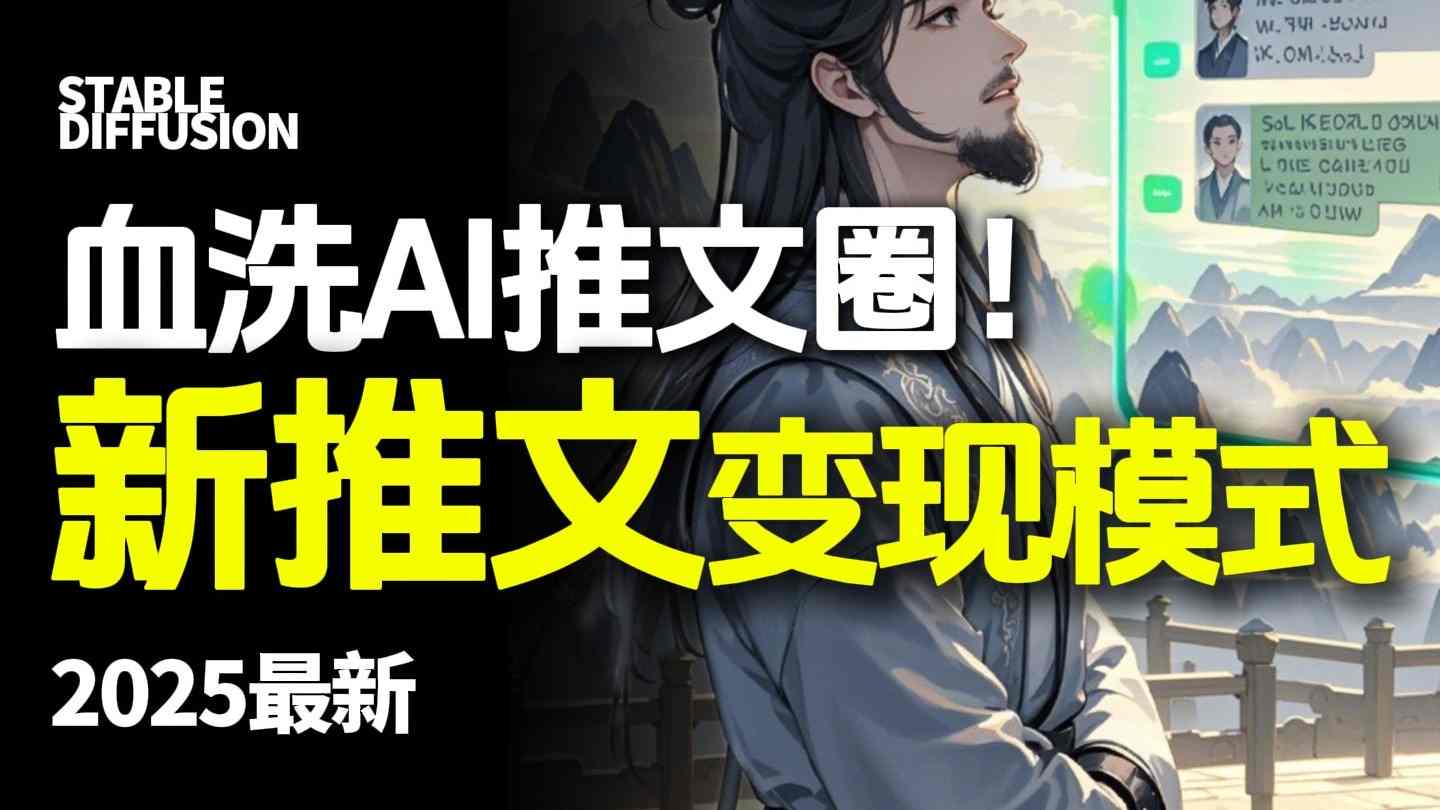 最新AI动态电影漫画小说推文，全流程实操教学，小白也能月入1W+-知芽创业社