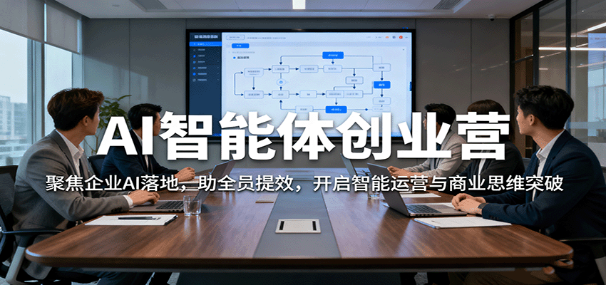 AI智能体创业营：聚焦企业AI落地，助全员提效，开启智能运营与商业思维突破-知芽创业社