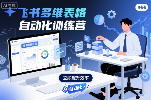 飞书多维表格自动化训练营，手把手教你告别重复处理，用多维表格开启高效办公新模式-知芽创业社