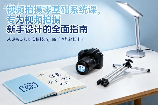 视频拍摄零基础系统课，专为视频拍摄新手设计的全面指南-知芽创业社