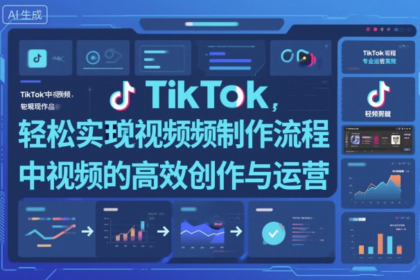 TikTok中视频制做流程，轻松实现Tk中视频的高效创作与运营-知芽创业社