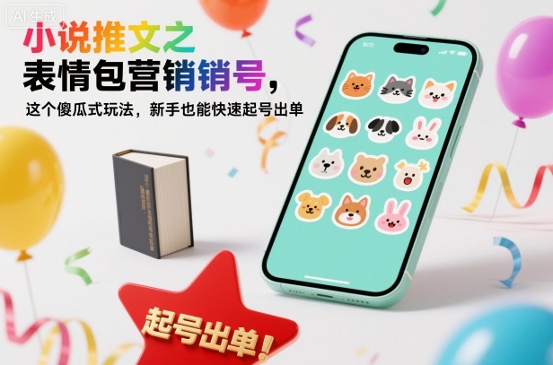 小说推文之表情包营销号，这个傻瓜式玩法，新手也能快速起号出单-知芽创业社