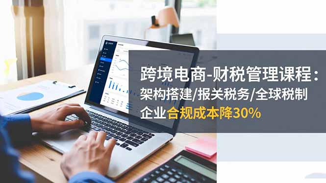 跨境电商-财税管理课程：架构搭建/报关税务/全球税制，企业合规成本降30%-知芽创业社