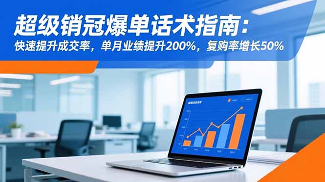 超级销冠爆单话术指南：快速提升成交率，单月业绩提升200%，复购率增长50%-小艾项目网