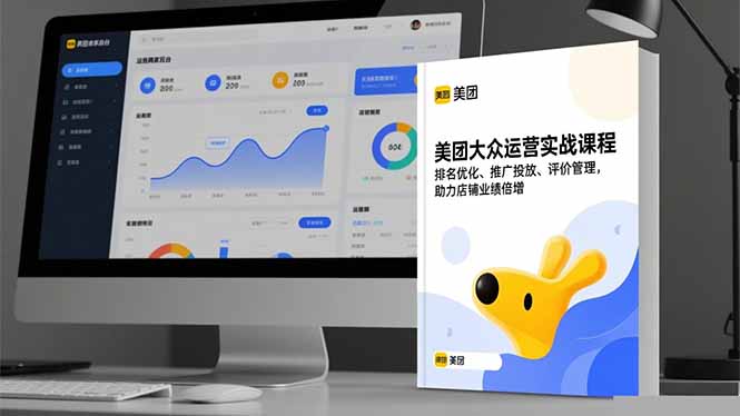 美团大众运营实战课程，排名优化、推广投放、评价管理，助力店铺业绩倍增-知芽创业社