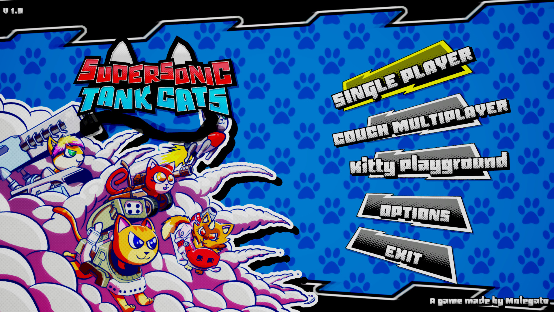 《超音速坦克猫 Supersonic Tank Cats》Switch英文版NSP下载-知芽创业社