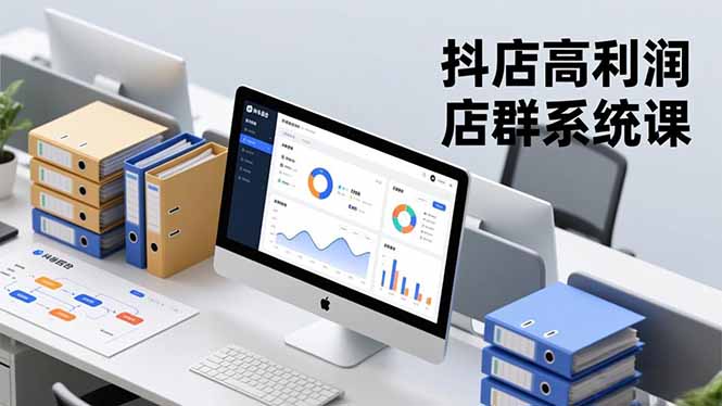 抖店高利润店群系统课，店群搭建、选品策略、运营管控，构建标准体系，矩阵月入20万+-知芽创业社