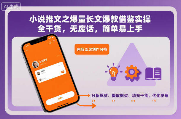 小说推文之爆量长文爆款借鉴实操，全干货，无废话，简单易上手-知芽创业社