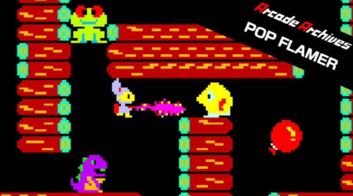 《街机：POP火焰 Arcade Archives POP FLAMER》Switch英文版NSP下载-知芽创业社