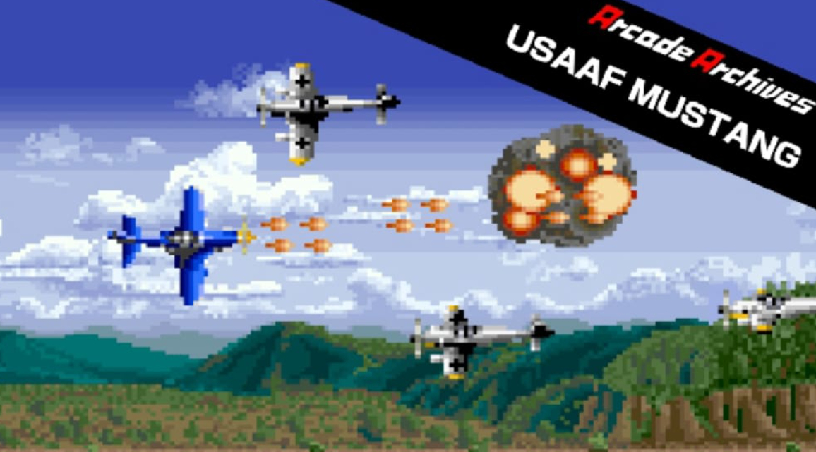 《街机：野马战机 Arcade Archives USAAF MUSTANG》Switch英文版NSP下载-知芽创业社