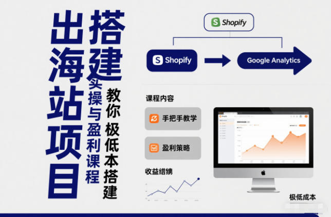 小淘出海站项目，搭建实操与盈利课程，手把手教你用极低成本搭建-知芽创业社