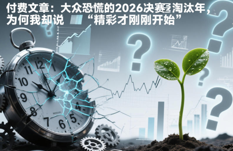 付费文章：大众恐慌的2026决赛淘汰年，为何我却说“精彩才刚刚开始”？-知芽创业社