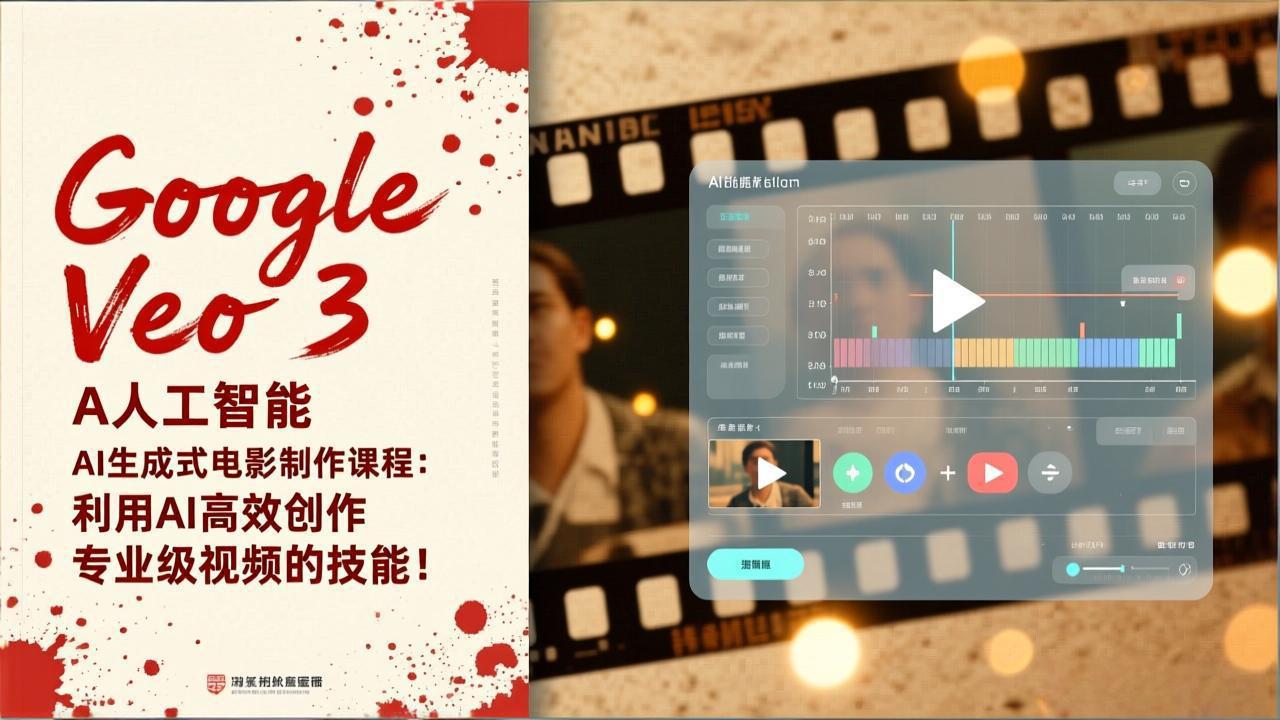 Google Veo 3人工智能AI生成式电影制作课程：利用AI高效创作专业级视频的技能！-知芽创业社