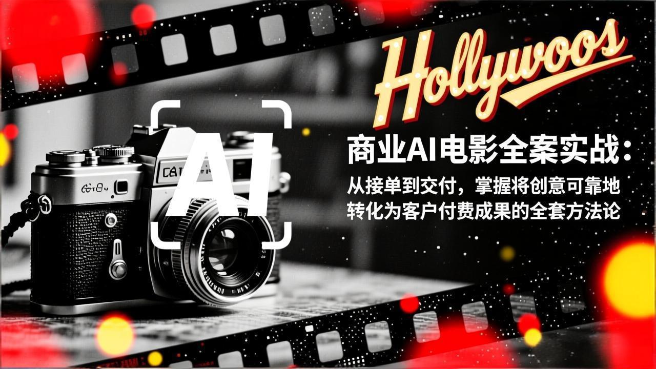 商业AI电影全案实战：从接单到交付，掌握将创意可靠地转化为客户付费成果的全套方法论-知芽创业社