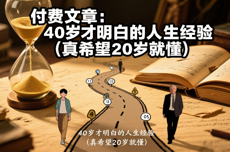 付费文章：40岁才明白的人生经验(真希望20岁就懂)-知芽创业社