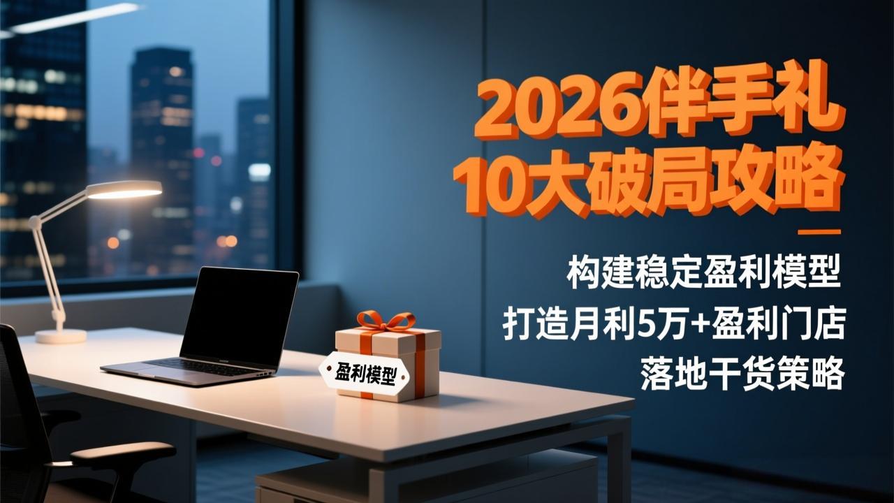 2026伴手礼10大破局攻略：构建稳定盈利模型，打造月利5万+盈利门店，落地干货策略-知芽创业社