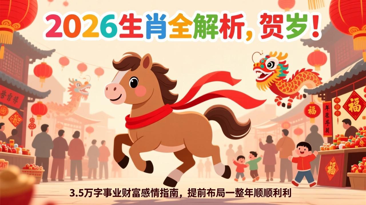 付费文章：贺岁！2026生肖全解析，3.5万字事业财富感情指南，提前布局一整年顺顺利利-小艾项目网