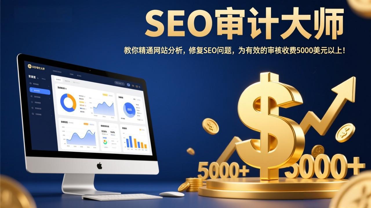 SEO审计大师：教你精通网站分析，修复SEO问题，为有效的审核收费5000美元以上！-知芽创业社