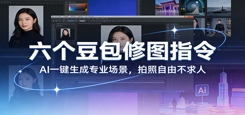 六个豆包修图指令：AI 一键生成专业场景，拍照自由不求人-知芽创业社