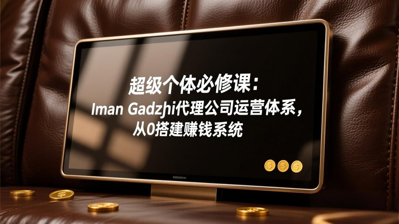 超级个体必修课：Iman Gadzhi代理公司运营体系，从0搭建赚钱系统-知芽创业社