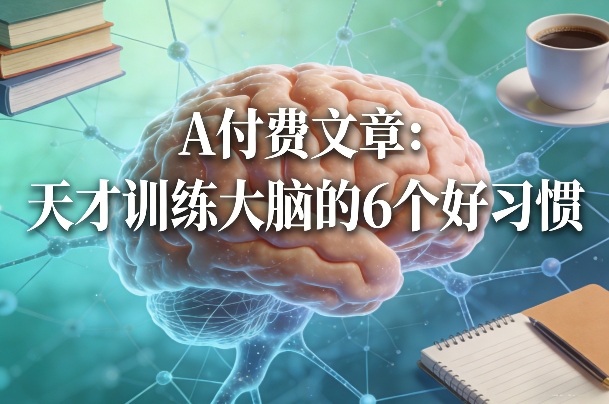 付费文章：天才训练大脑的6个好习惯-知芽创业社