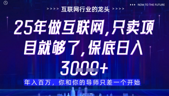 什么！25年你还在找项目做？风口早就变了，卖项目才是稳挣不赔【揭秘】-知芽创业社