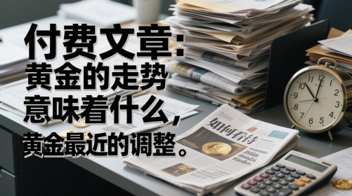 付费文章：黄金的走势意味着什么，如何看待黄金最近的调整-知芽创业社