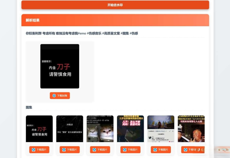 聚合短视频解析去水印源码（有后台）自适应双端-知芽创业社