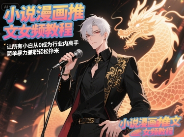 小说漫画推文女频教程，让所有小白从0成为行业内高手，简单暴力兼职轻松挣米-知芽创业社