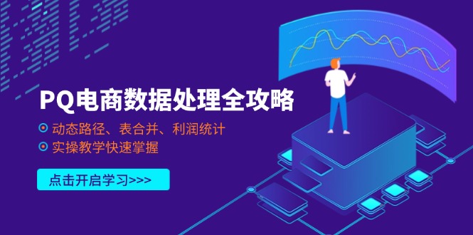 PQ电商数据处理全攻略，动态路径、表合并、利润统计，实操教学快速掌握-知芽创业社