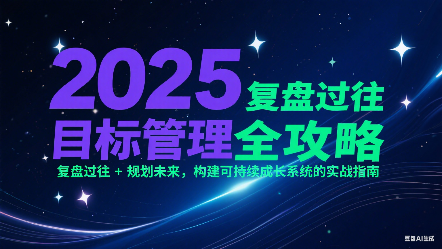 2025目标管理全攻略：复盘过往 + 规划未来，构建可持续成长系统的实战指南-知芽创业社