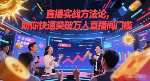 直播实战方法论，助你快速突破万人直播间门槛-知芽创业社