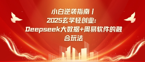 小白逆袭指南，2025玄学轻创业：Deepseek大数据+周易算法的融合玩法-小艾项目网