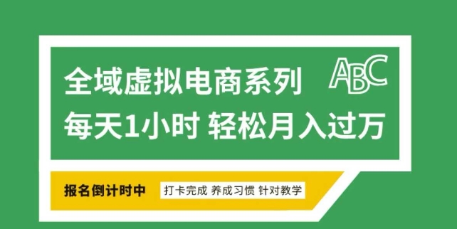 全域虚拟电商变现系列，通过平台出售虚拟电商产品从而获利-知芽创业社
