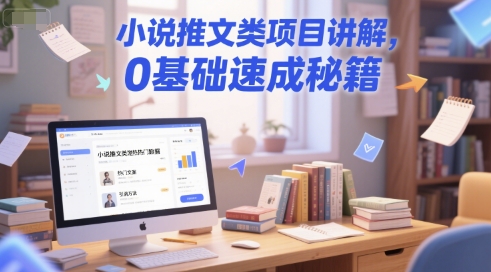 小说推文类项目讲解，0 基础速成秘籍-知芽创业社