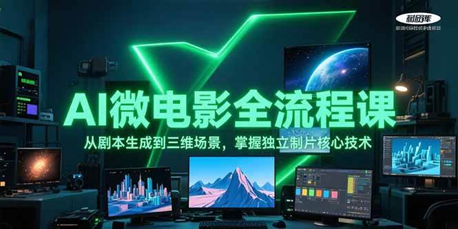 AI微电影全流程课，从剧本生成到三维场景，掌握独立制片核心技术-小艾项目网