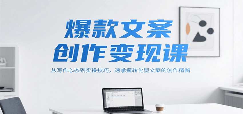 爆款文案创作变现课，从写作心态到实操技巧，速掌握转化型文案的创作精髓-知芽创业社