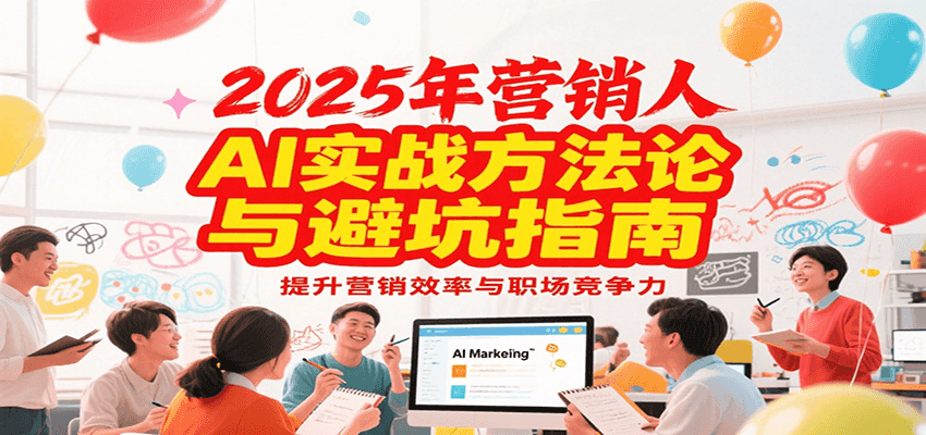 2025年营销实战方法论与避坑指南，利用AI提升营销效率与职场竞争力-小艾项目网