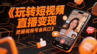 玩转短视频直播变现，把握视频号金风口-小艾项目网