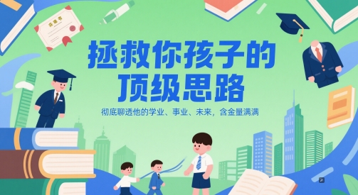 付费文章：拯救你孩子的顶级思路，彻底聊透他的学业、事业、未来，含金量满满-知芽创业社