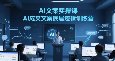 AI文案实操课，AI成交文案底层逻辑训练营-知芽创业社