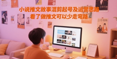 小说推文故事混剪起号及运营思路，看了做推文可以少走弯路-知芽创业社