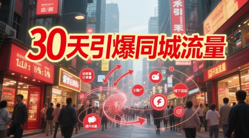 30天引爆同城流量：团购篇 认知篇 流量篇 来客篇 达人篇 老板人设IP篇 投流篇-知芽创业社